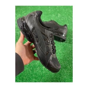 Puma Respin Low Top Mens Athletic Trainers Shoes Black 374891-04 NEW Sz 11.5